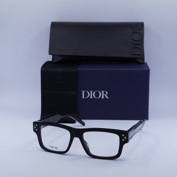 Dior CD DIAMONDO S3I 1000 Square Eyeglasses - Black Frame 53mm - Picture 1 of 9